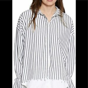 Sanctuary Hazel Boy button front  blouse size large